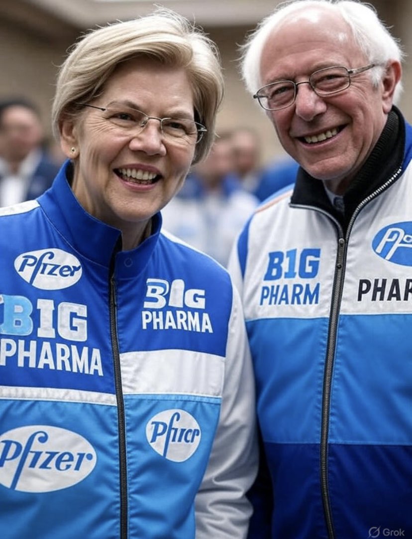 <a href="/EricLDaugh/">Eric Daugherty</a> Both Elizabeth Warren and Bernie Sanders are the biggest recipients of Big Pharma campaign donations, glad to see RFK Jr expose them for the shills that they are.