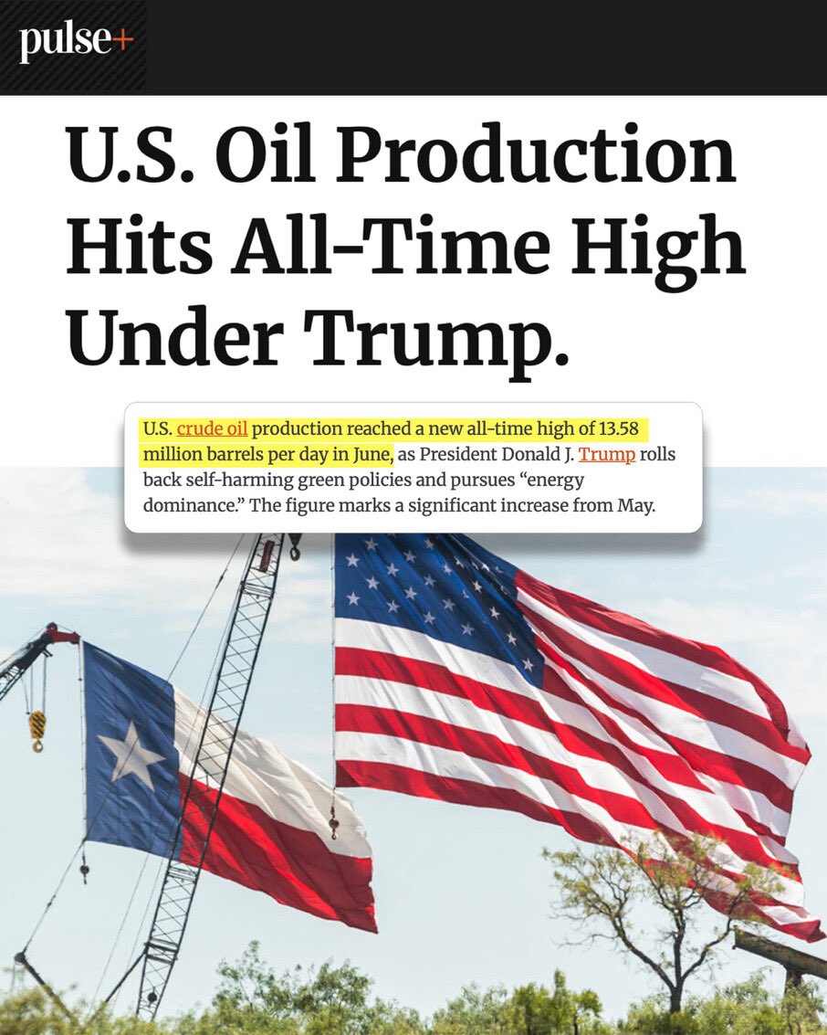 President Trump keeping his promises of our country’s energy independence as well as American jobs created.  

Gas prices are at their lowest national average since Biden was took office.