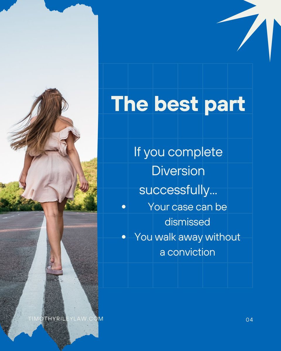 TimothyRileyLaw's tweet image. Did you know some criminal cases can be paused and even dismissed?
That’s what Diversion is. If you qualify, it means a chance to keep your record clean.
Talk to an attorney to see if Diversion applies to your case. 
#CriminalDefense #DiversionProgram #KnowYourRights #LegalHelp
