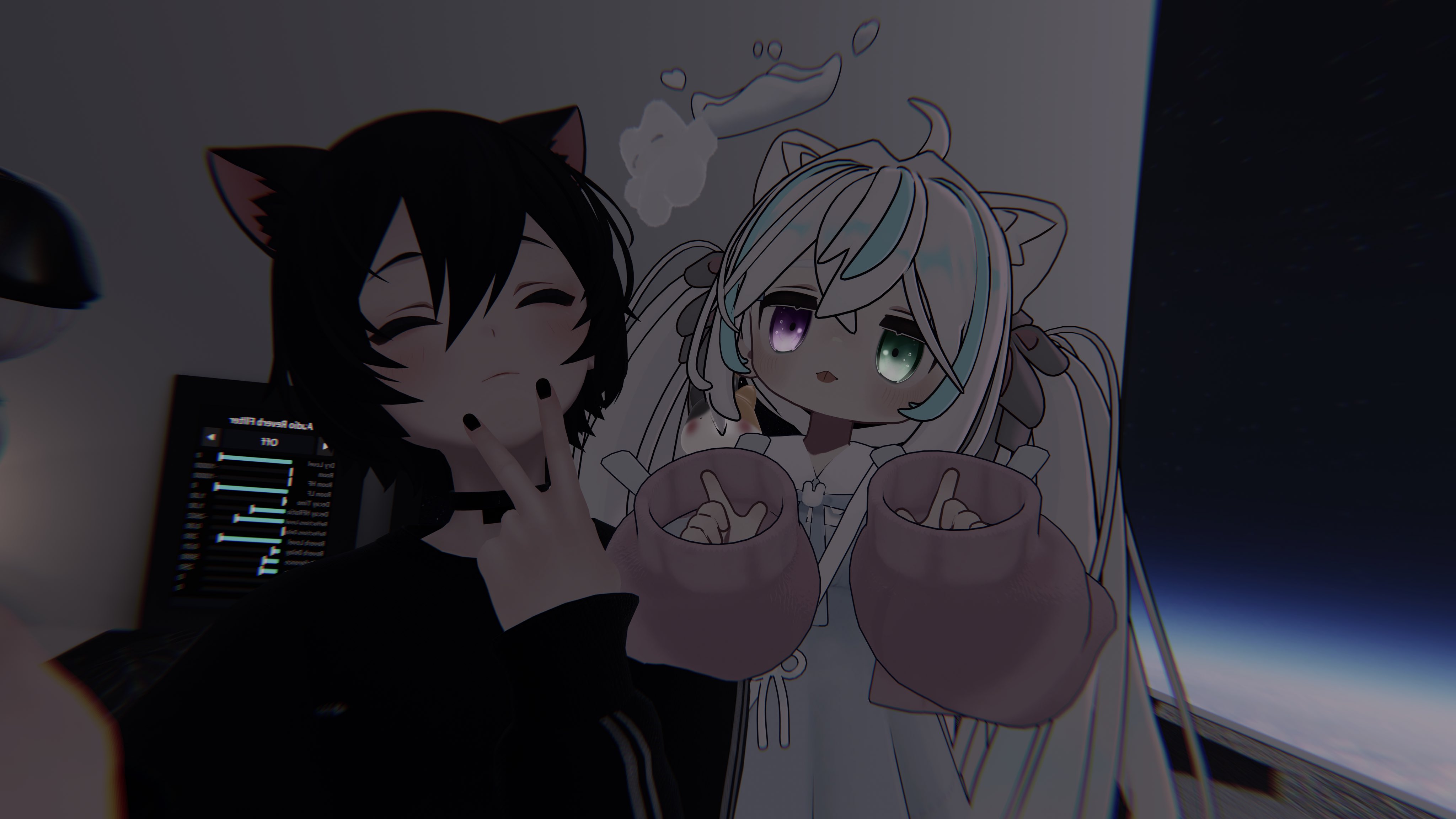 ③猫の日♡限定m(=✧ω✧=)m✧ ✧ ✧ 白猫♡白猫　猫ひな人形 ②猫の日♡限定m(=✧ω✧=)m✧ ✧ ✧