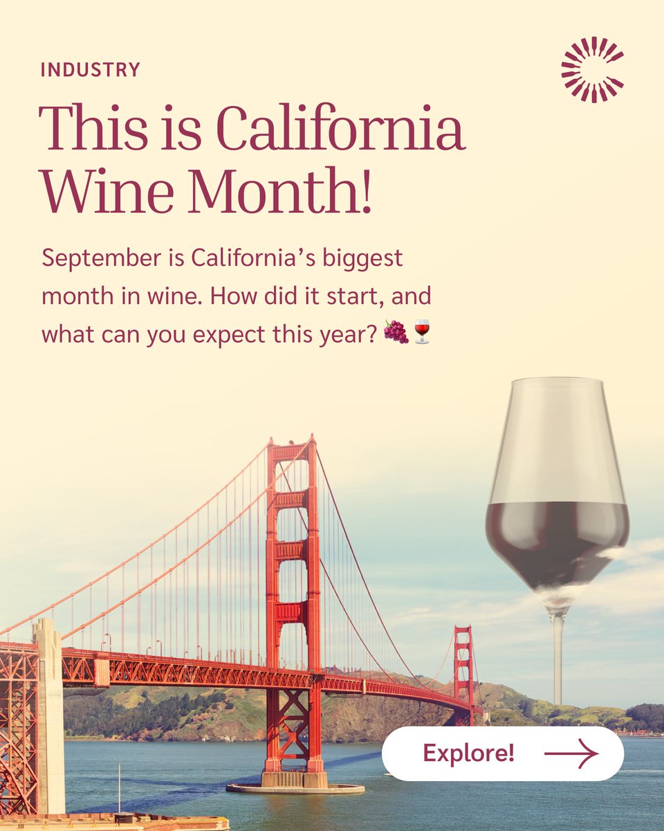ClaretPlan's tweet image. 🍇 September is California Wine Month! From Lodi to Sonoma to Paso Robles, harvest season means festivals, tastings, and dinners across the state. Here’s what’s happening in 2025… 🍷✨

#CaliforniaWineMonth #WineCountry #BevAlc