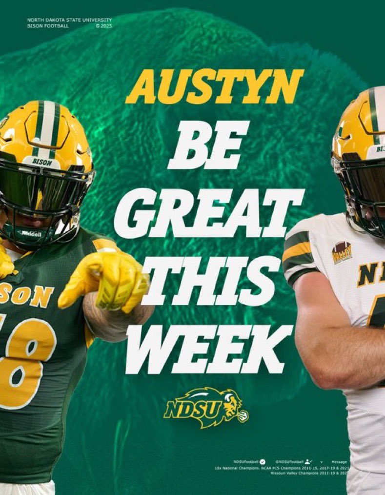 Thank you <a href="/NDSUfootball/">NDSU Football</a>  football for the graphic