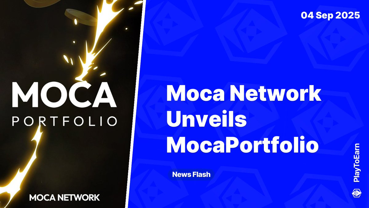 PlayToEarn (@playtoearn) on Twitter photo Moca Network Unveils MocaPortfolio with $20M in Token Allocations 💰
🪙 <a href="/Moca_Network/">Mocaverse💼🪐</a> has launched MocaPortfolio, a new system offering token allocations from Animoca Brands' ecosystem. With a total value of $20 million, open to MOCA Coin & Mocaverse NFT holders
Read more 🧵 Moca Network Unveils MocaPortfolio with $20M in Token Allocations 💰
🪙 <a href="/Moca_Network/">Mocaverse💼🪐</a> has launched MocaPortfolio, a new system offering token allocations from Animoca Brands' ecosystem. With a total value of $20 million, open to MOCA Coin & Mocaverse NFT holders
Read more 🧵