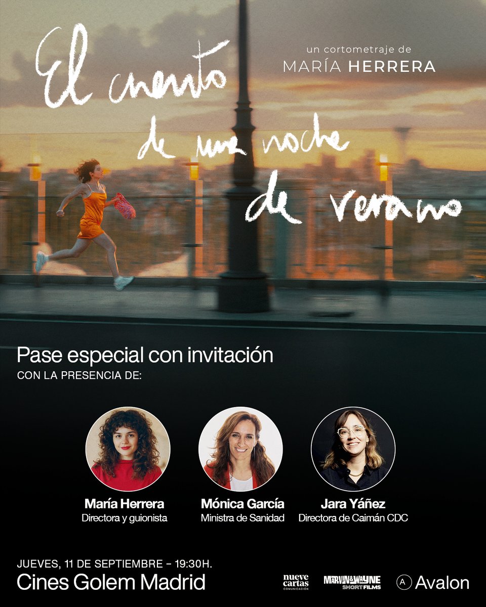 📆Hoy, en el #DíaMundialDelConsentimiento y la #SaludSexual, anunciamos que el jueves 11 contaremos con <a href="/Monica_Garcia_G/">Mónica García</a> en el pase especial de #ElCuentoDeUnaNocheDeVerano. Tras el corto, diálogo con <a href="/HerrMer/">María Herrera</a>, moderado por Jara Yáñez.