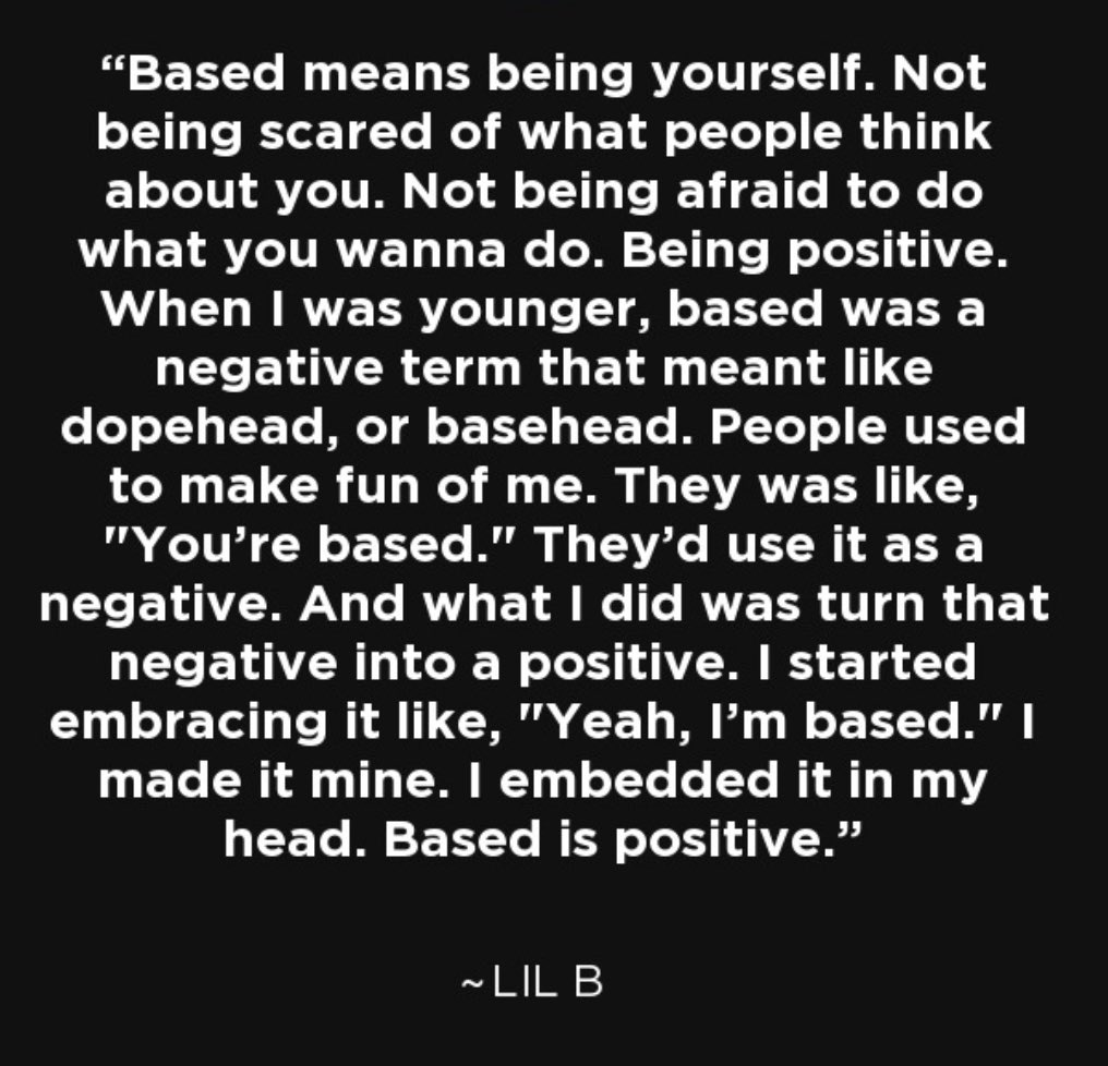 <a href="/LILBTHEBASEDGOD/">Lil B THE BASEDGOD</a> might actually be one of the greatest philosophers of all time