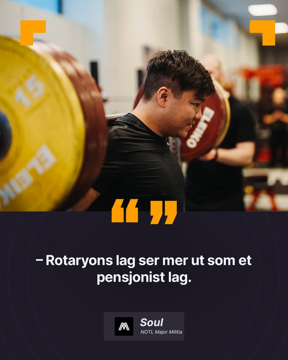 komplettligaen's tweet photo. Vi tok en prat med Soul fra NOTL Major Militia før kamp, og dette er hva han har å si!

-Vi returnerer denne sesongen med noen unge spillere som vi har gitt muligheten til å utvikle seg. Tror gutta kommer til å klare seg ganske bra!

-Det er nå 2 akademi lag som skal møtes, selv om at Rotaryons lag ser mer ut som et pensjonist lag