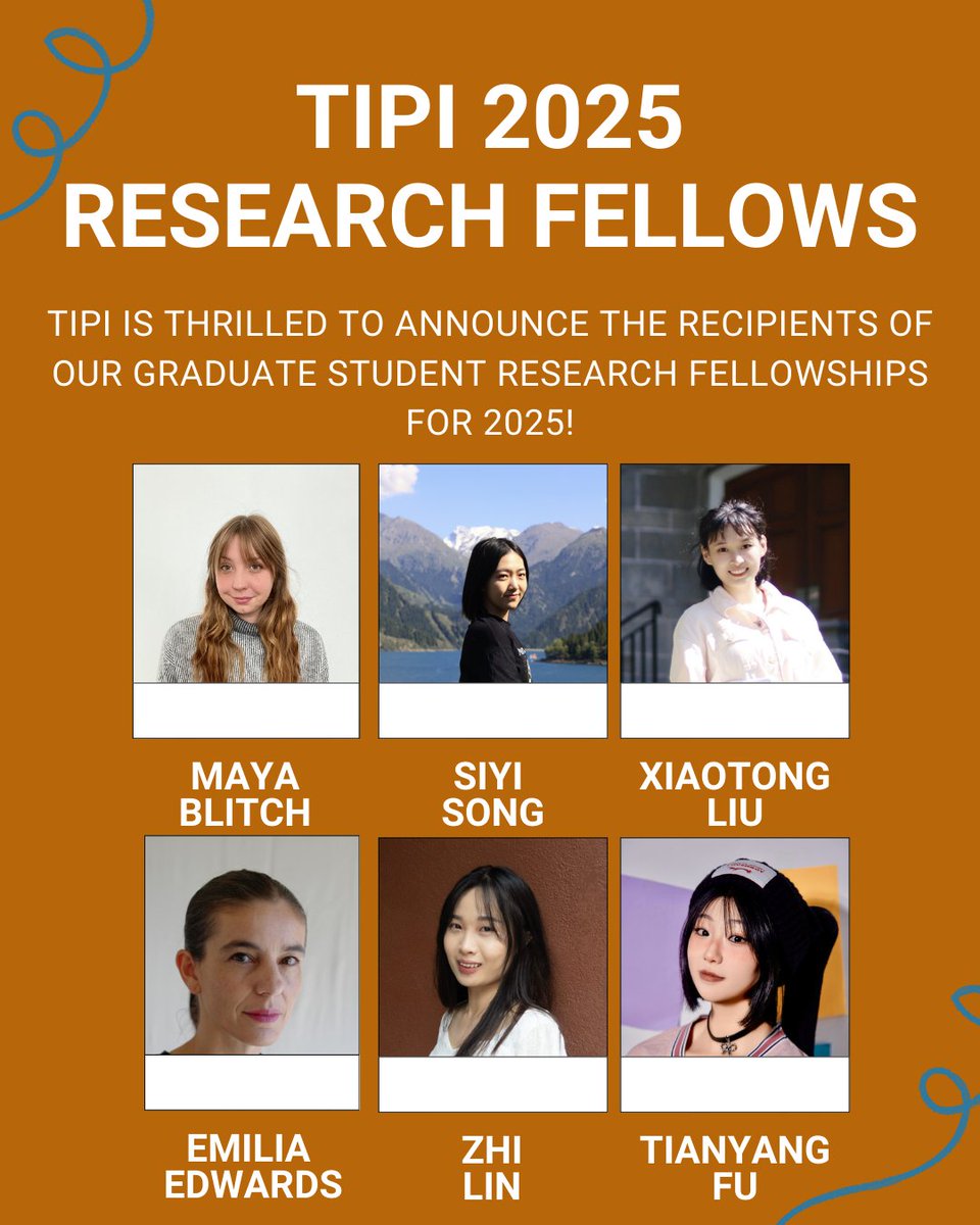 We are thrilled to announce the recipients of our Spring 25' Graduate Student Research Fellowships! We've funded six incredible projects at the end of the last spring semester, exploring the complex relationship between emerging technologies and their societal impacts.