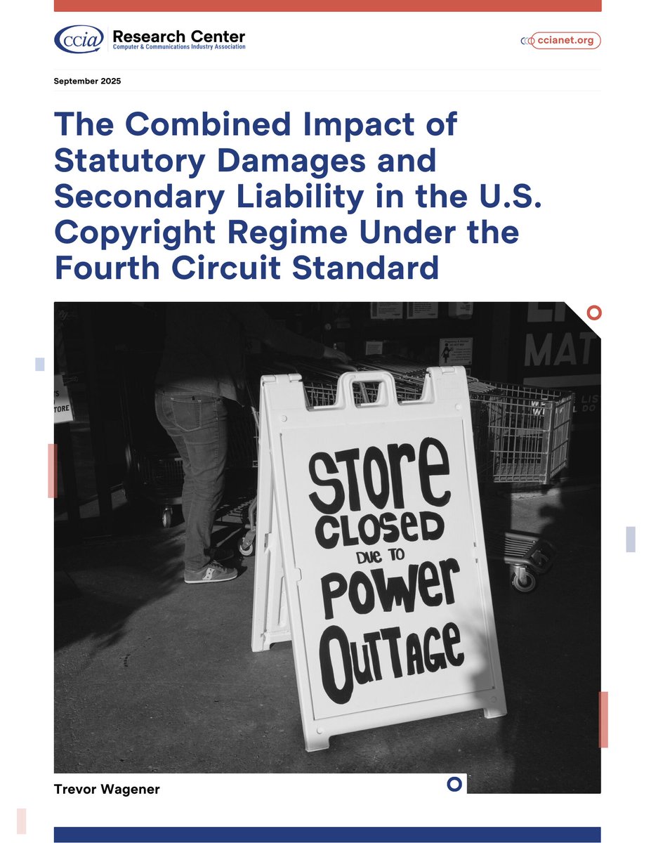 In Hachette v. Internet Archive, the same standards as seen in Cox v Sony could have produced $690B–$6.6T in damages—more than the GDP of most countries. #Copyright law has become untethered from economic reality. buff.ly/b6zDXMk