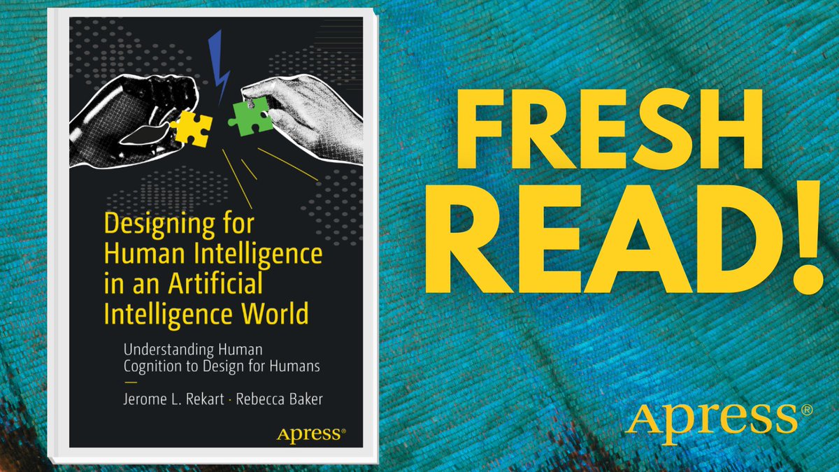 Apress's tweet image. 🧠 Great design starts with understanding the brain. Explore how memory, perception &amp;amp; learning shape user experience—and how #AI fits into the mix. 

Design smarter by designing for humans. 📚 #UXDesign #NeuroDesign #AIUX #HumanCenteredDesign

🔗 ow.ly/IhlV50Wpxyp