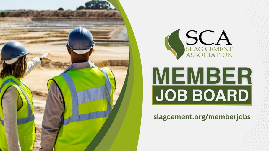 Interested in a career in the cement industry? Check out #SCA's member job board today! Learn more at slagcement.org/memberjobs.