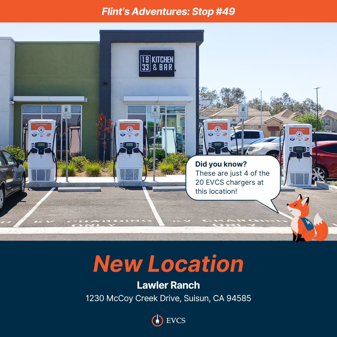 EVCSnetwork's tweet image. We just commissioned 20 chargers at Lawler Ranch in Suisun City, CA   🦊⚡ 

10 DC Fast chargers and 10 Level 2 chargers are now available, making this one of our largest locations yet. A huge step forward for EV access in Solano County!

#EVCS #FlintsAdventures #SuisunCity