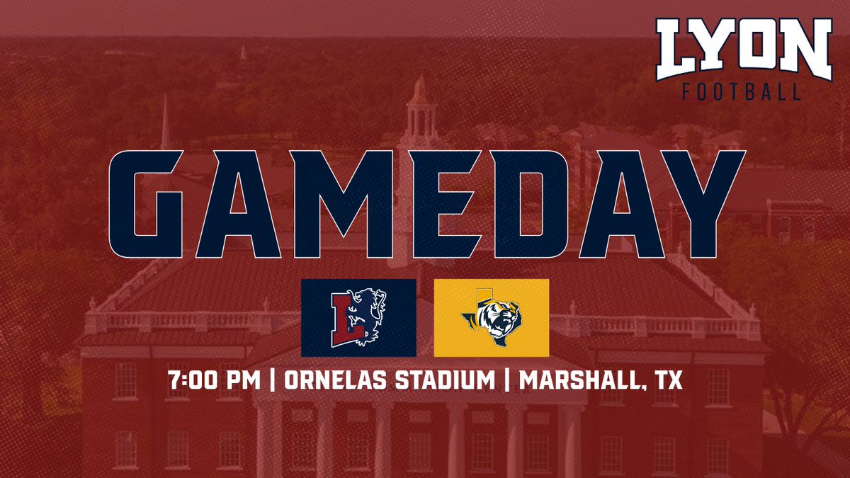 LyonScotsFB's tweet photo. ‼️GAMEDAY‼️
🆚: East Texas Baptist University
⏰: 7:00 PM
🏰: Ornelas Stadium
📍: Marshall, TX
🔗: https://t.co/eIBXnh3A8u
#LyonWay #FastandFurious #d3fb https://t.co/kZAFBOBSNL