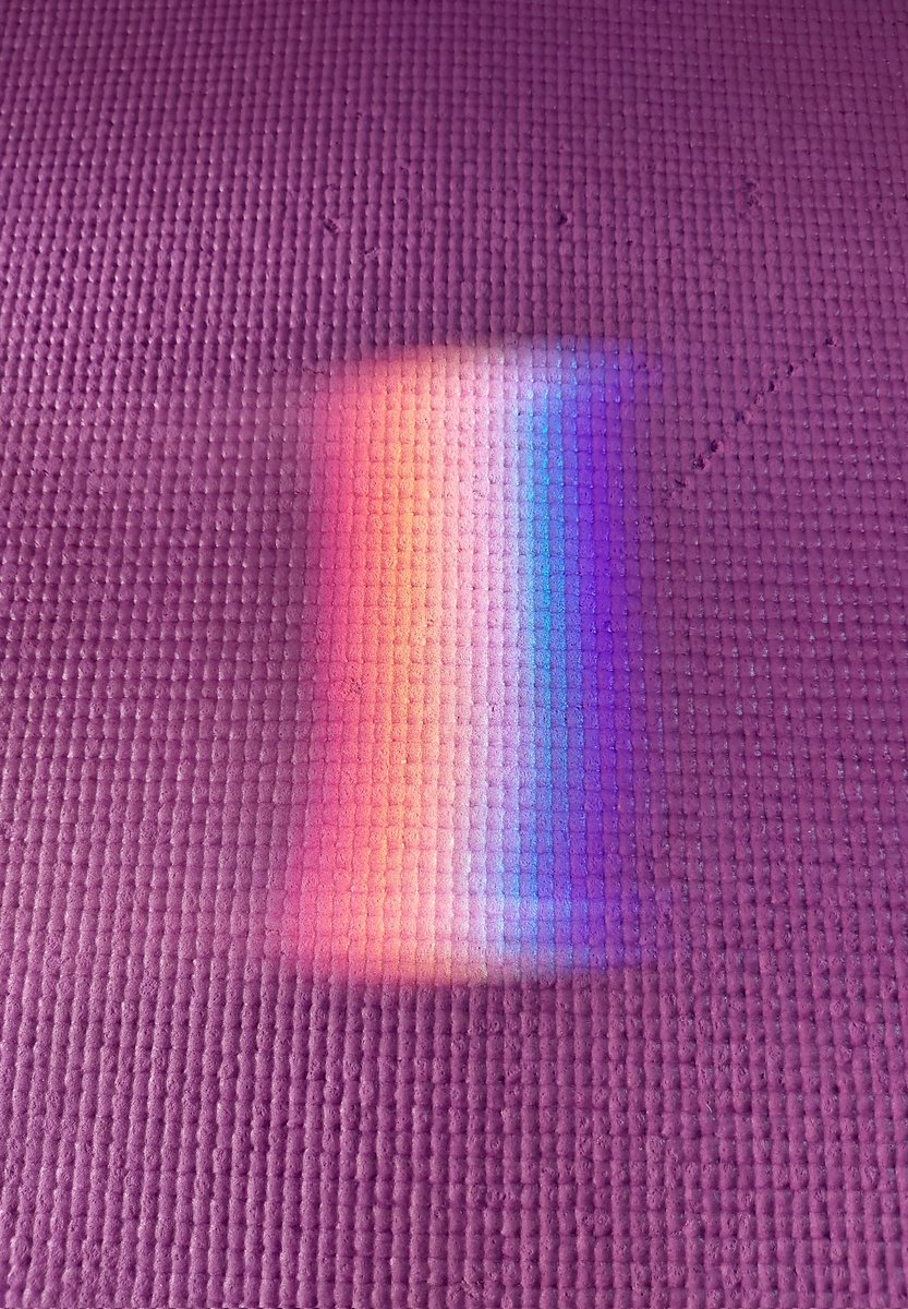 Look what appeared on my yoga mat!

💜

#yoga #yogadaily #yogagirl #yogaheals #rainbow
