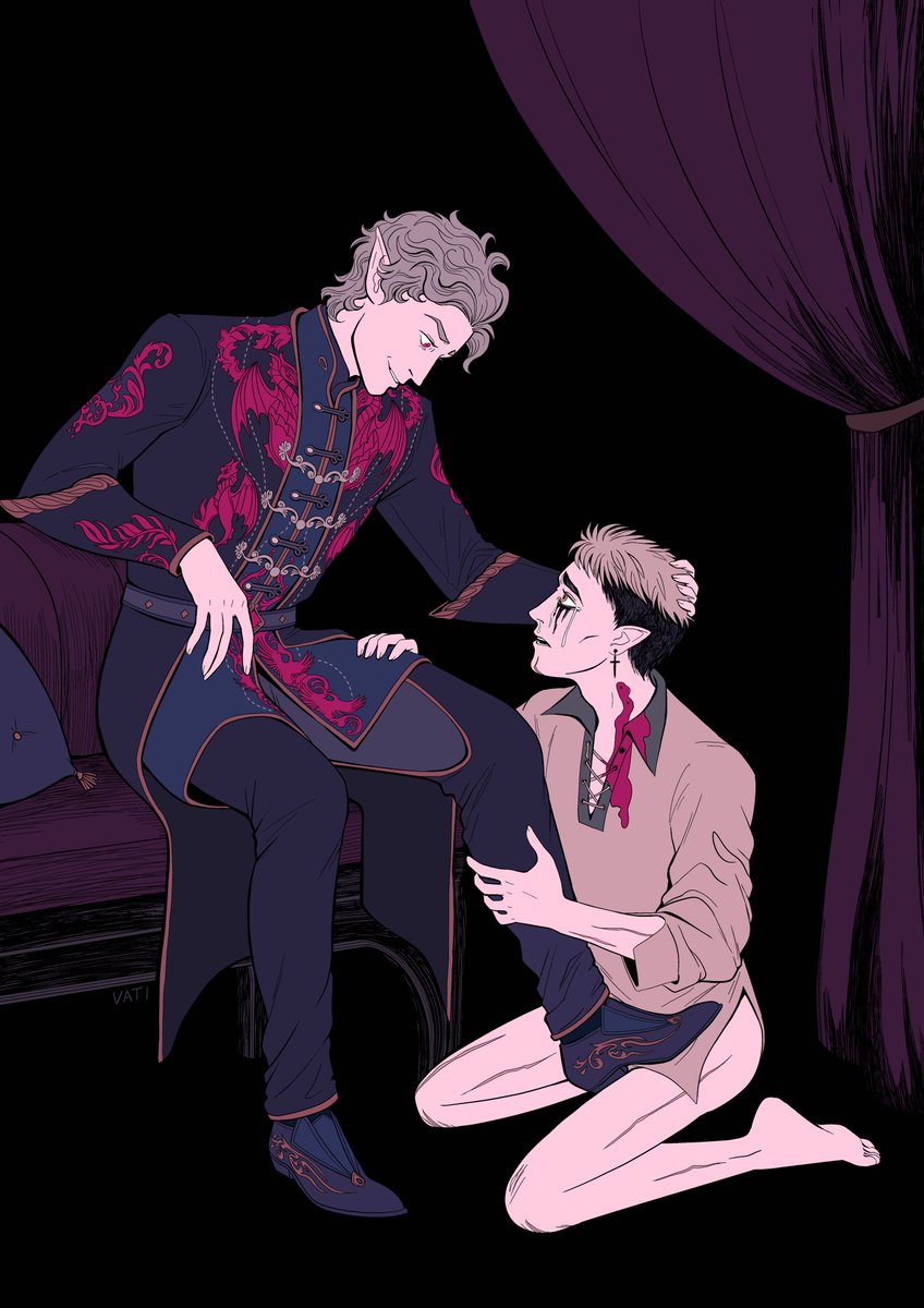 "Don't be stupid, darling. You're mine, remember?"
 commission for <a href="/himu_fanart/">HIMU</a> 🖤