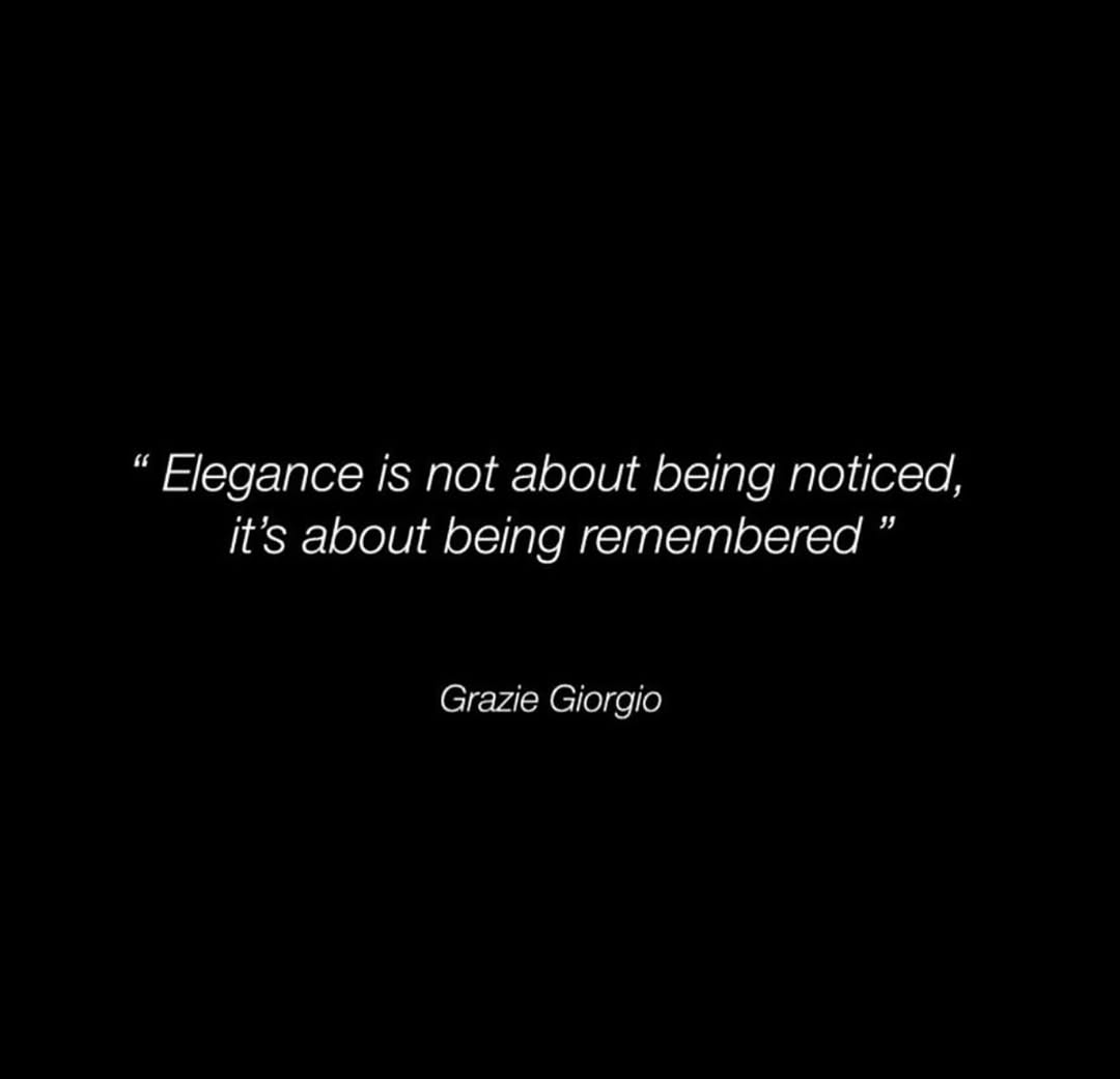 Thank you Giorgio for teaching us elegance in life and in fashion. R.I.P. Giorgio Armani