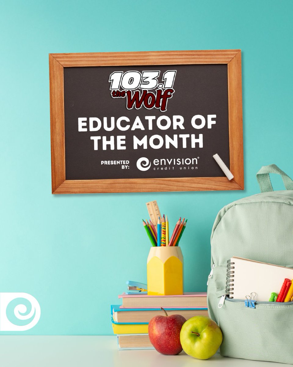 EnvisionCU's tweet image. 🐺🎓 We’re proud to honor the hardworking educators who inspire our community every day.

Nominate your favorite teacher for @1031TheWolf Educator of the Month! → 1031thewolf.com/2023/10/10/edu…