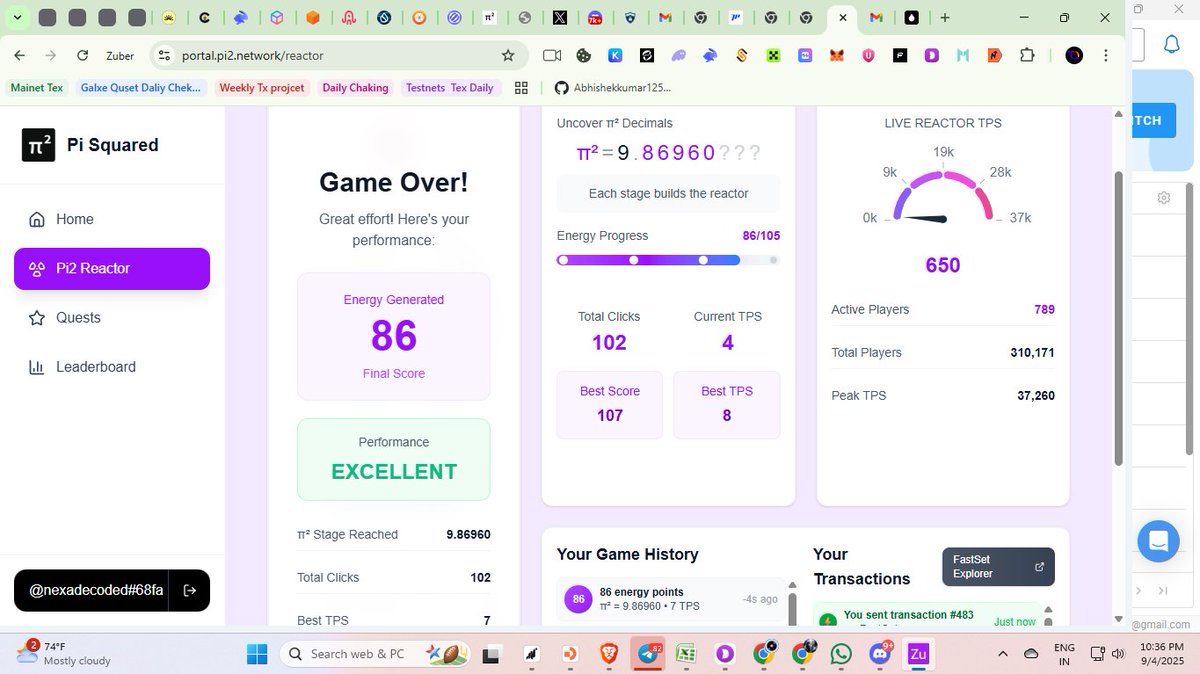 NexaDecoded's tweet photo. Just hit my best score on the Reactor Game! ⚡🔥
Pushing the limits one reaction at a time. 🧠💥
#ReactorGame #HighScoreChallenge
@pisquared https://t.co/GSoDFH7h7b