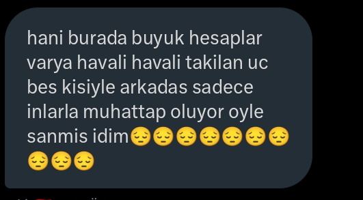 Daha yanlis bi tahmin gormedim hep pp yuzunden oluyo bunlar HEP