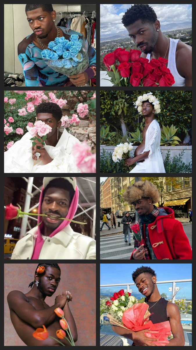 Lil Nas X deserves his flowers  not just for his music, but for his courage, his inspiration and for staying true to himself. 
love you always 🌹❤️❤️❤️