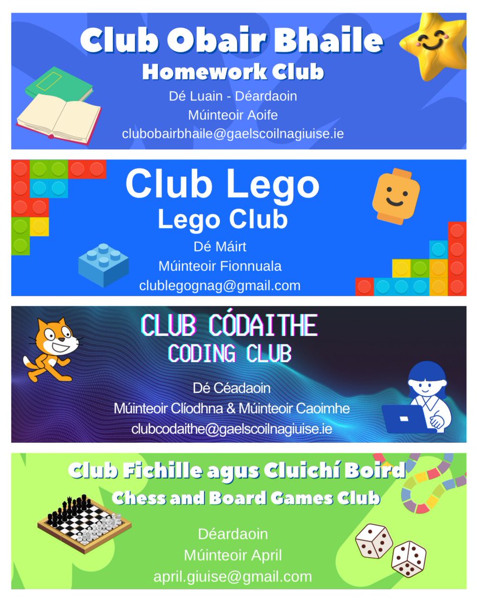 Clubanna iarscoile 2025/2026 🙂