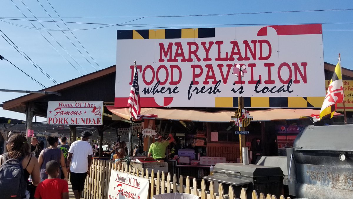 Sure, the Maryland State Fair has funnel cake, fried Twinkies and corn dogs. But it also has the Maryland Foods Pavilion with Maryland's local goodies, like corn on the cob, pit beef sandwiches and fresh peach sundaes. bit.ly/4606Mgp #MyMdFarmers #MarylandStateFair