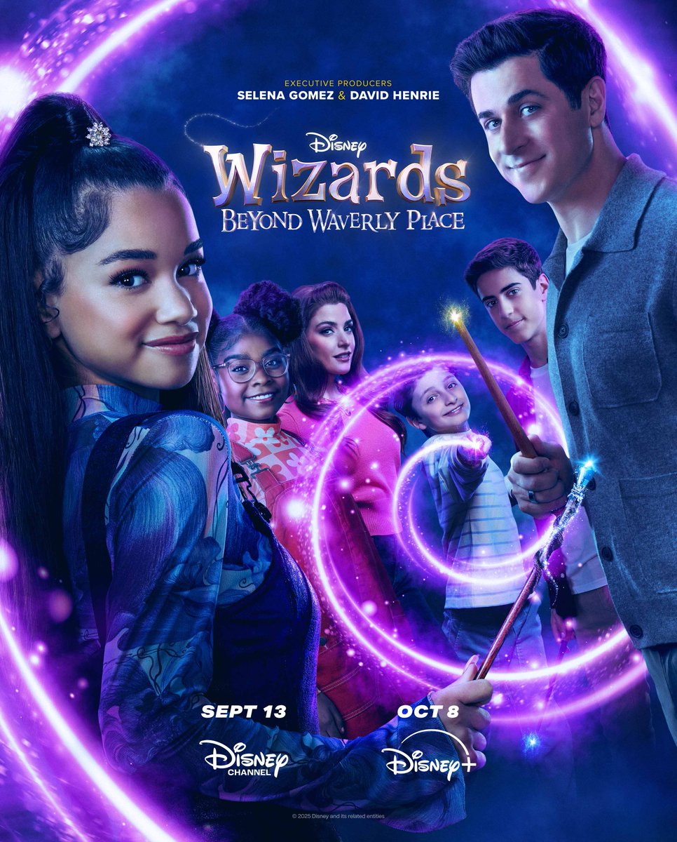 DisneyPlusCA's tweet image. Nothing spells magic like family 💜✨ Season 2 of Wizards Beyond Waverly Place premieres September 13 on #DisneyChannel and October 8 on #DisneyPlusCA 🪄 #WizardsBeyond