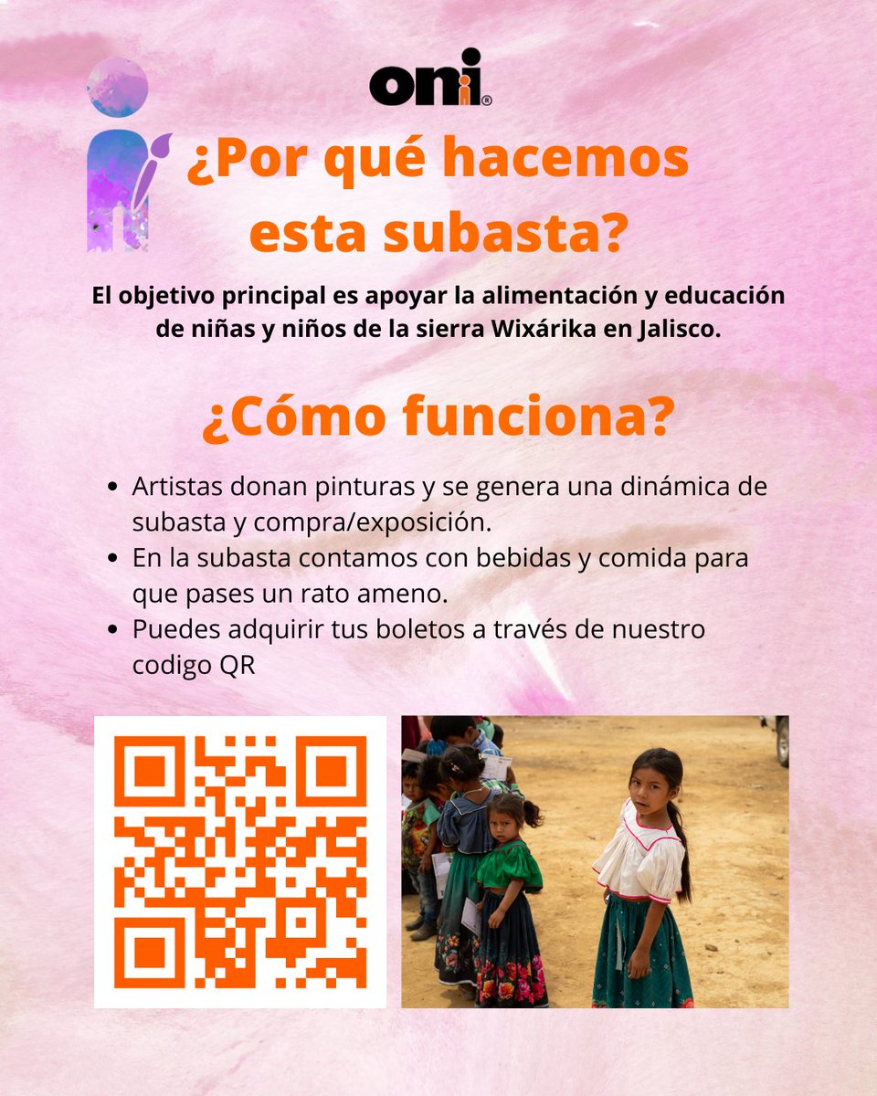 Cuando el arte se une a la solidaridad, nacen oportunidades que cambian vidas.

Gracias por ser parte de un movimiento donde la belleza del arte trasciende y se convierte en futuro. 🎨🖌️🧡

Adquiere tus boletos en: wa.me/message/73JZU4…