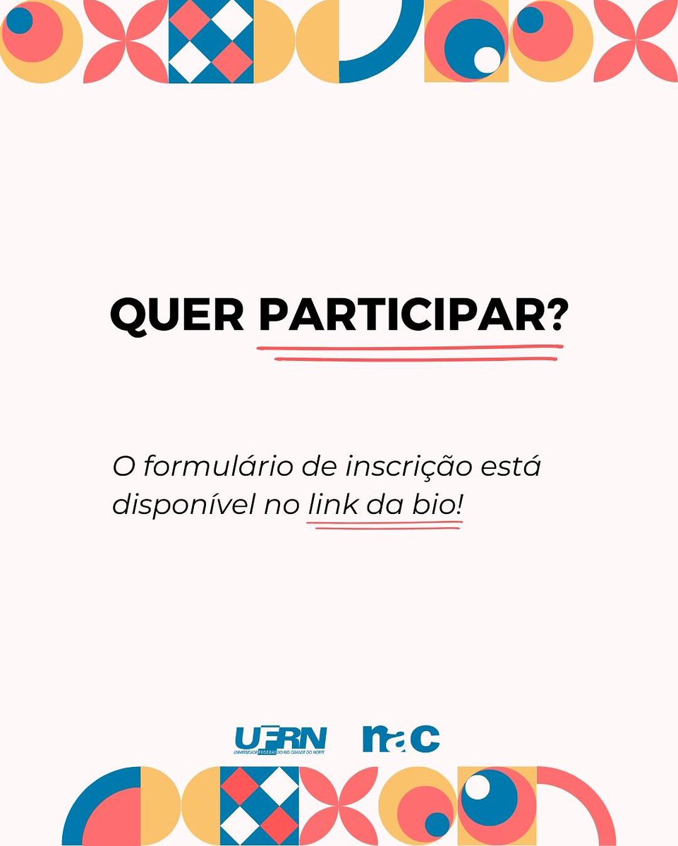 🎶 CHAMADA PÚBLICA PARA VOLUNTÁRIOS

O projeto de extensão Harmonias Sonoras no Trabalho — parceria do NAC/UFRN com a DAS/Progesp — torna pública a seleção de voluntários instrumentistas para participação em ações musicais nos diversos setores da universidade.
