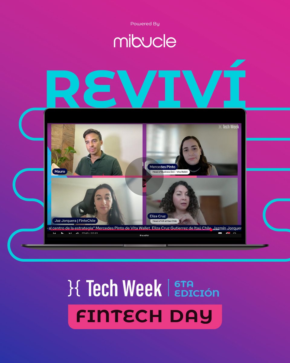 mibuclecom's tweet image. 💻✨ ¡Las charlas del Fintech Day de la Tech Week ya están disponibles en nuestro canal de YouTube!

Si no pudiste estar en vivo o querés volver a ver alguna charla, ahora tenés la oportunidad de hacerlo. 🚀

🔗 Miralas completas: lc.cx/__R_ip

#TechWeek #CharlasTech
