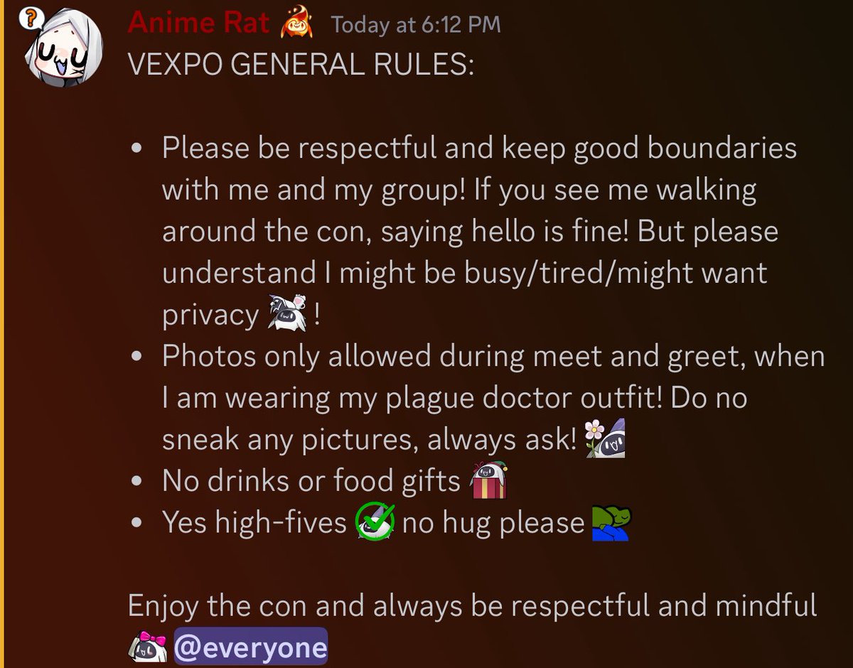 Some <a href="/Vtuber_Expo/">VeXpo!</a> general rules when meeting me! ✨

IM SO EXCITED!!!