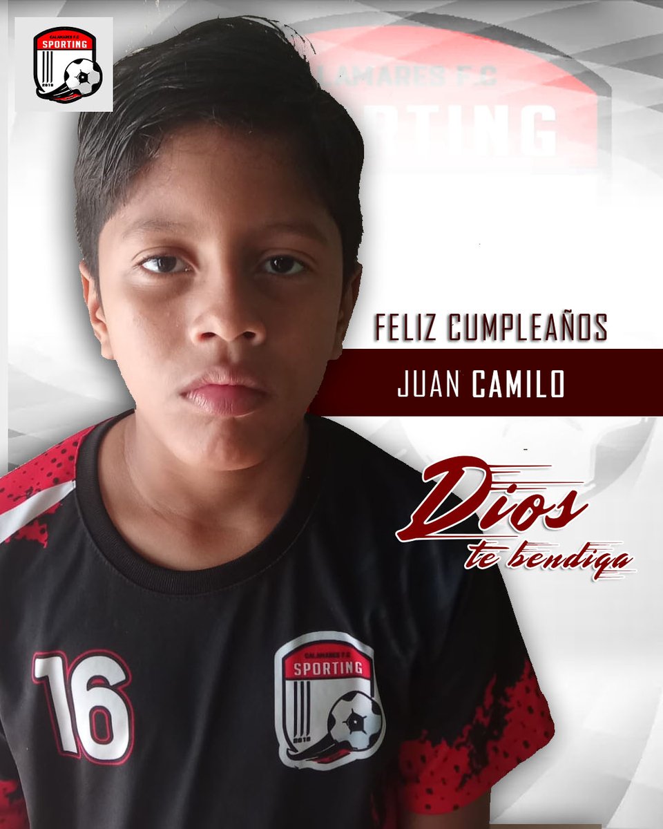 ClubSportingc's tweet photo. 🤍❤️ Feliz cumpleaños, Juan Camilo 🎉🎊

Deseamos felicidad, bendiciones a Nuestro Volante 6, Juan Camilo. Que Dios siga derramando su gracia sobre ti 🥳🎂🫂 #UnaFormaciónDePrimera
#FormamosTalentos https://t.co/o1VxuTY7rR