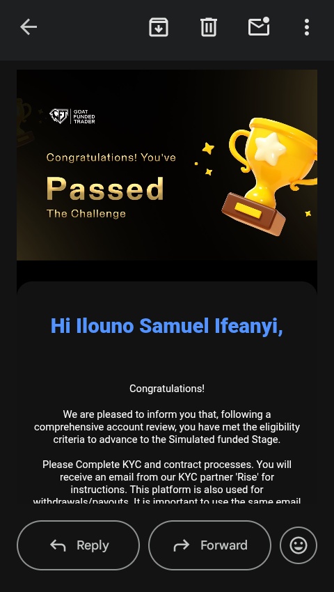 lordgaffer's tweet photo. Just Passed my @GoatFunded challenge.

Been trading for almost 5 years now.

Never got beyond phase 1 in any prop firm challenge for 4 years.

Fast forward to this year, this is the 3rd prop account I've passed.

Consistency?

It Pays ✅

#XAUUSD #Trending https://t.co/aefXk8wVus