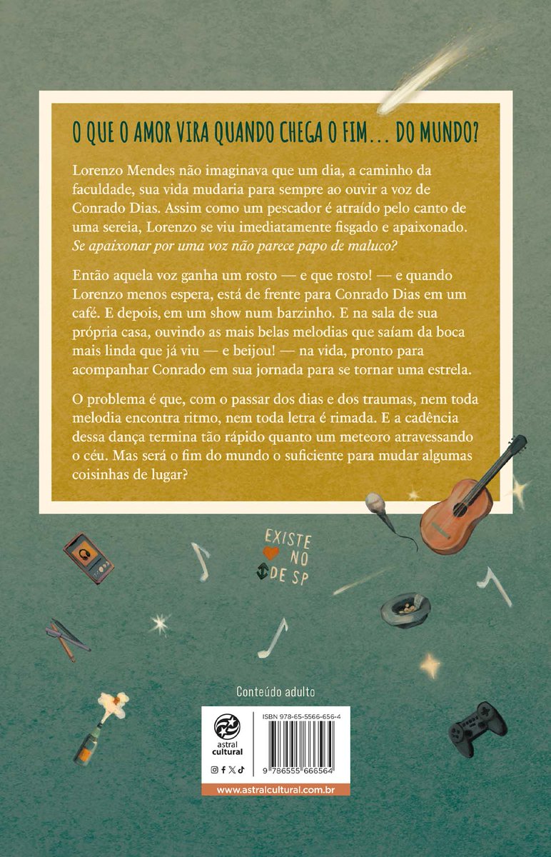 🎤 REVELAÇÃO DE CAPA: Todas as Pequenas Coisas, novo livro do <a href="/vinywood/">Vini está vivendo todas as pequenas coisas</a> pela <a href="/AstralCultural/">Editora Astral Cultural</a>!

🗓️ Lançamento: 03/11/2025

O que o amor vira quando chega o fim… Do mundo?