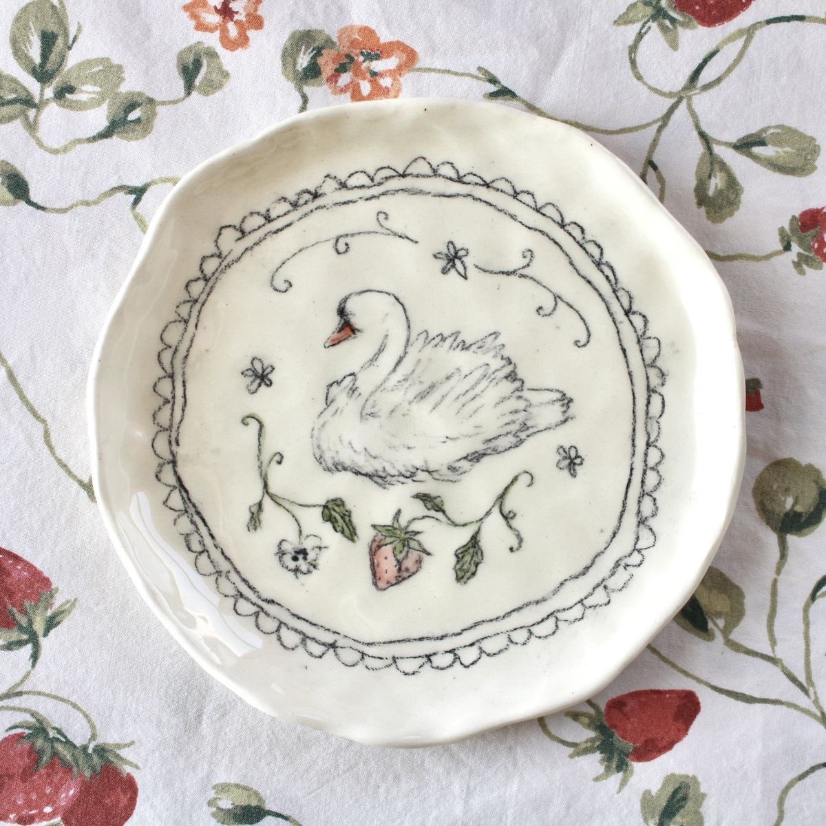 prtygal777's tweet image. Swan Plates