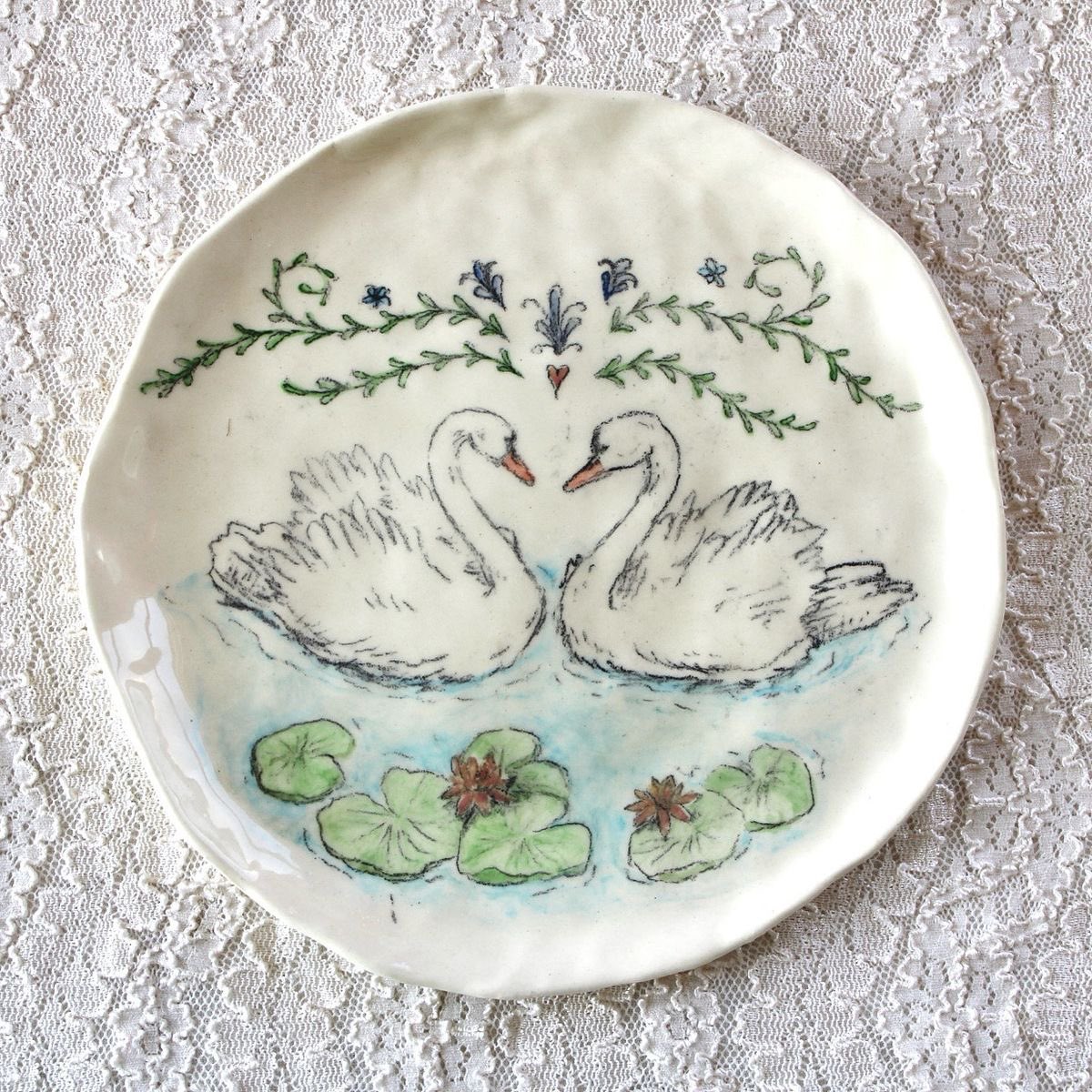 prtygal777's tweet image. Swan Plates