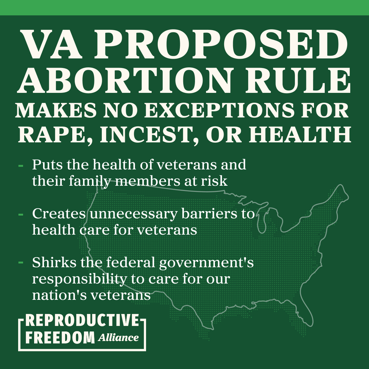 GovMLG's tweet image. Our veterans fought for our freedoms. The VA’s proposed abortion rule strips away theirs. I stand with @reproalliance in pushing back against this dangerous policy.

#ReproductiveFreedom #ReproRights #ProtectVeterans #VeteransDeserveBetter