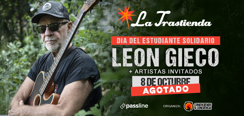8 DE OCTUBRE  //// ENTRADAS AGOTADAS ////

El 8 DE OCTUBRE, tal y como sucede desde hace 19 años, se realiza un concierto que reune artistas solidarios en apoyo a la labor que realiza CONDUCIENDO A CONCIENCIA en escuelas rurales del norte del pais.