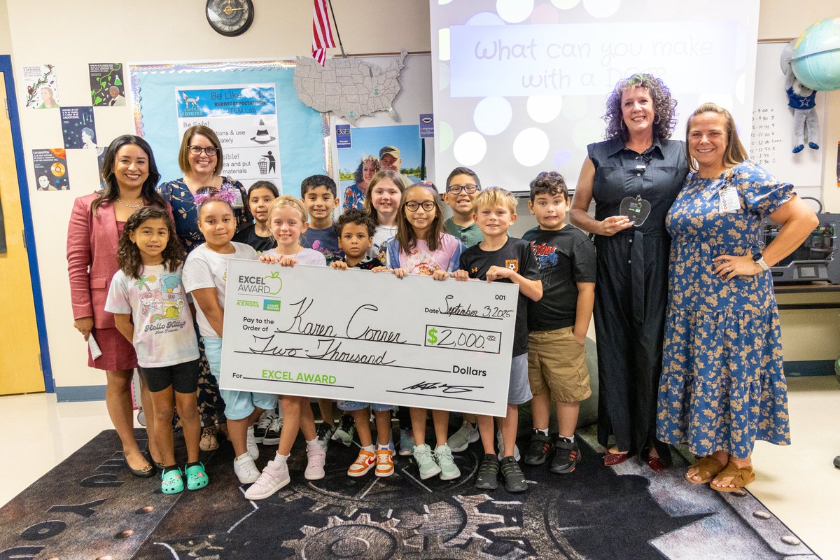 NISD's tweet photo. Congratulations to Karen Conner, STEM teacher at
@NISDKuentz and @NISDLosReyes, on being named the Northside 2025-26 @KENS5 EXCEL Award winner!  

With 24 years of inspiring students, Conner continues to make a lasting impact in Northside ISD. https://t.co/s2fdFTvh0c