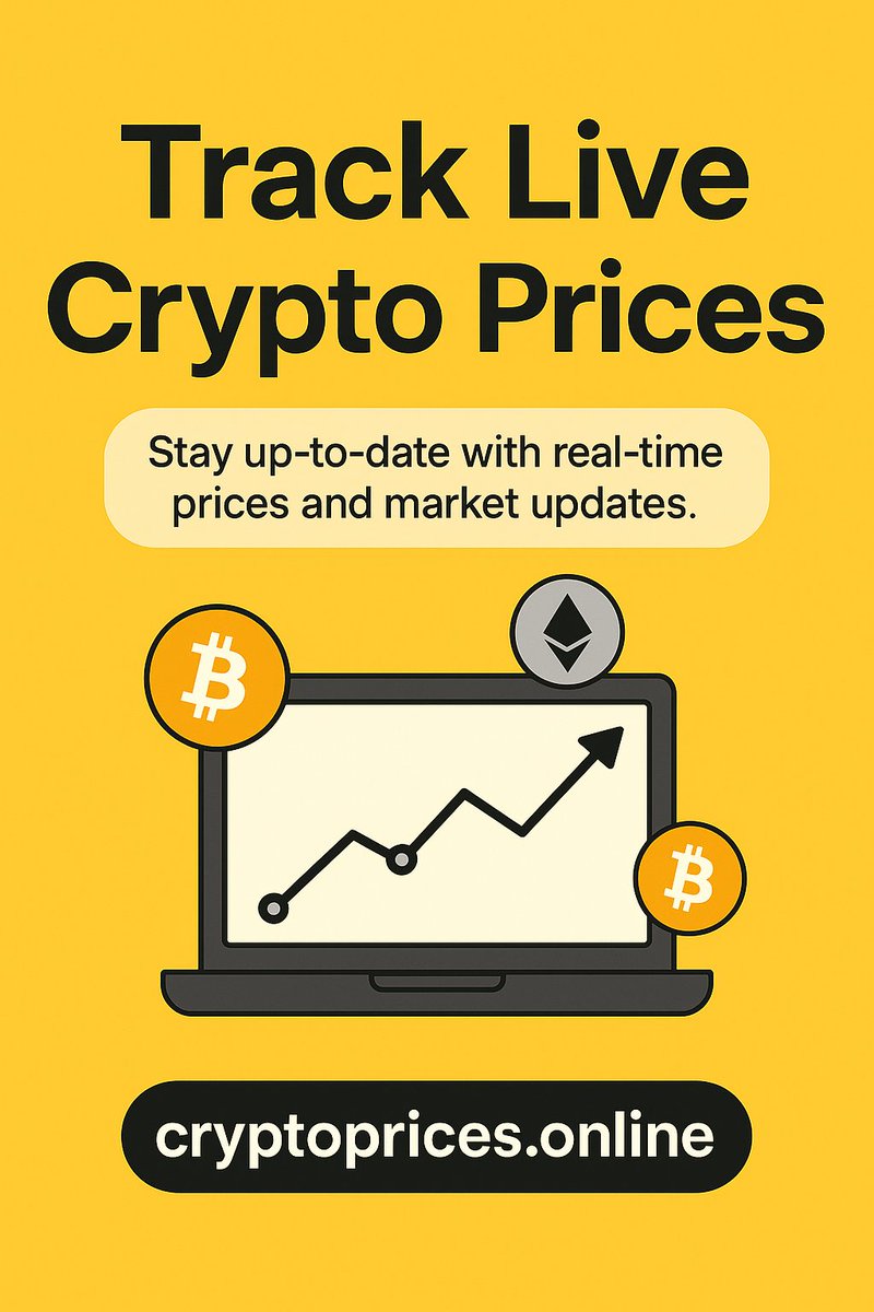 VashdevValasai's tweet image. 🚀 Live #Crypto Prices in Seconds!
Track #Bitcoin, #Ethereum &amp;amp; #Altcoins real-time 📊

👉🌐 cryptoprices.online

#Crypto #BTC #ETH #CryptoNews #CryptoTrading #DeFi #Web3 #Blockchain