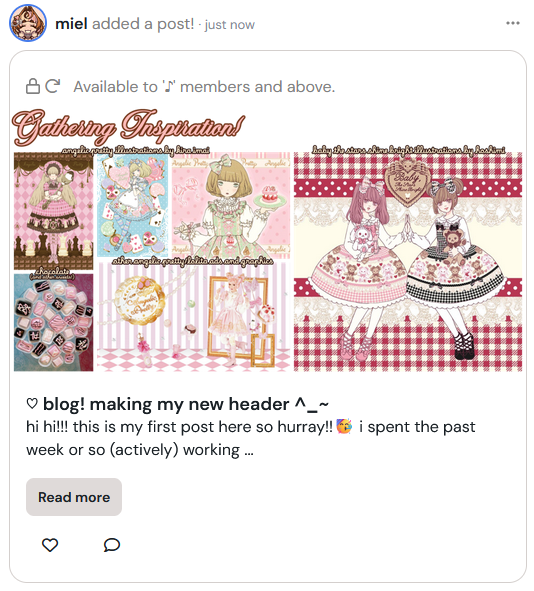 my first blog post is up!!! heres a little preview! ♡