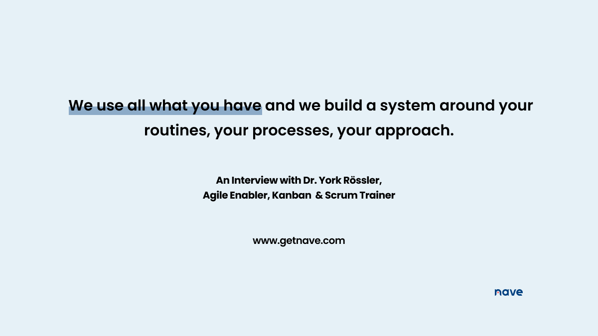 SonyaSiderova's tweet image. Many people think Kanban means putting sticky notes on a board. But as Dr. York Rössler explains, real Kanban system design goes much deeper than that → getnave.co/480WYVQ
#NavigateYourFlow #Kanban #WorkflowDesign #AgileLeadership #TeamGrowth
