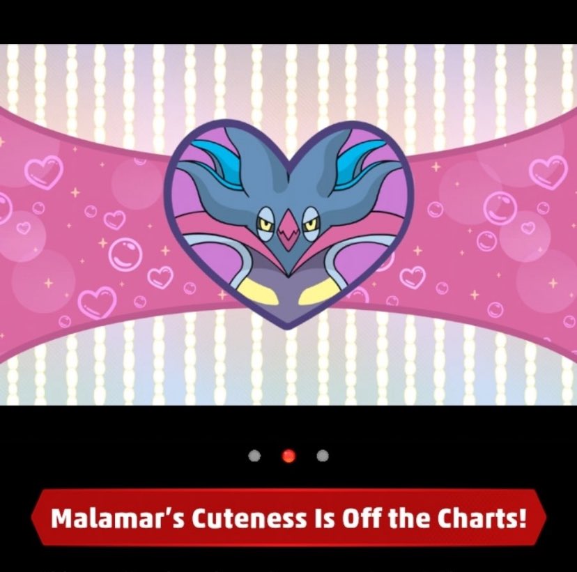 If Mega Malamar’s ability is Cute Charm, that’d actually be hilarious.