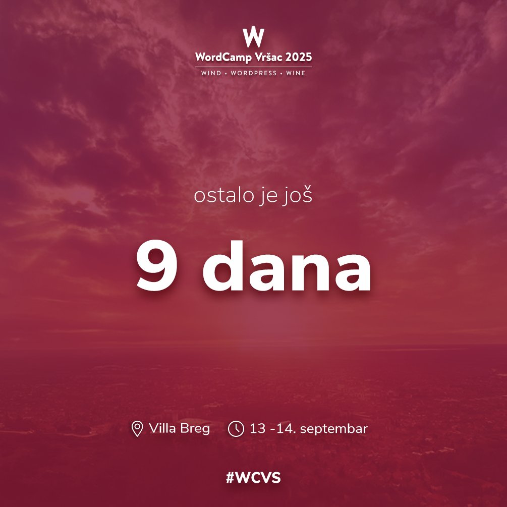 WordCamp Vršac tweet media