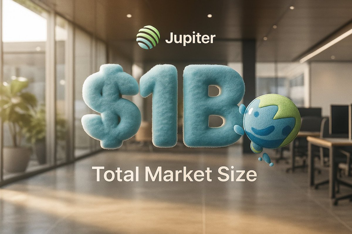 Jupiter Lend just hit 1 Billion total market size… probably nothing 🤷‍♂️