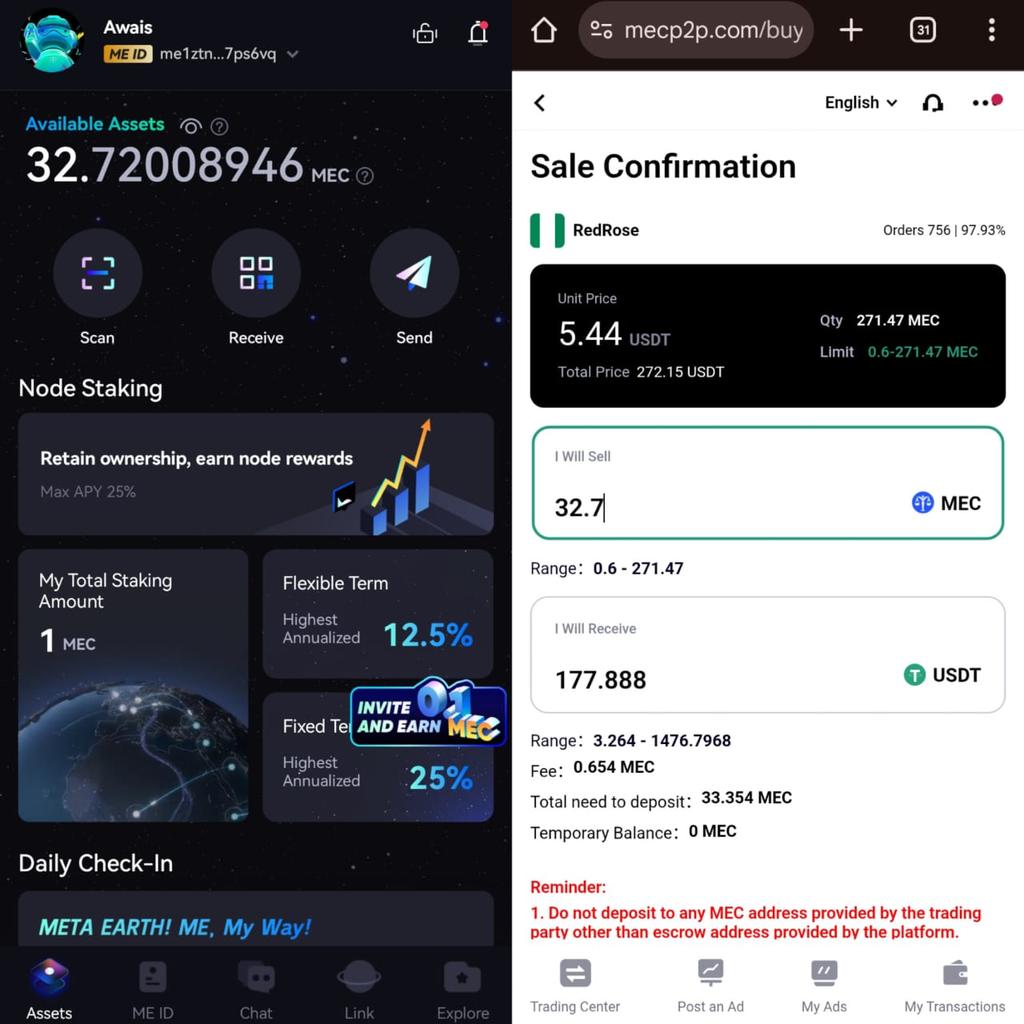 wtfun_1's tweet photo. @0xjstin @nab1803 🎉 $177 Earned Already! 🎉
Don’t sleep on this golden chance – it’s paying BIG! 💸
🌍 Meta Earth ME Pass Airdrop is LIVE &amp; rewarding users instantly! 🚀
💰 Current Rate: 1 MEC = 5.44 USDT
⚡ Instant Withdrawals
1️⃣ Register 👉 Click Here https://t.co/1JSJ77u8jv https://t.co/r8hOX2lktQ