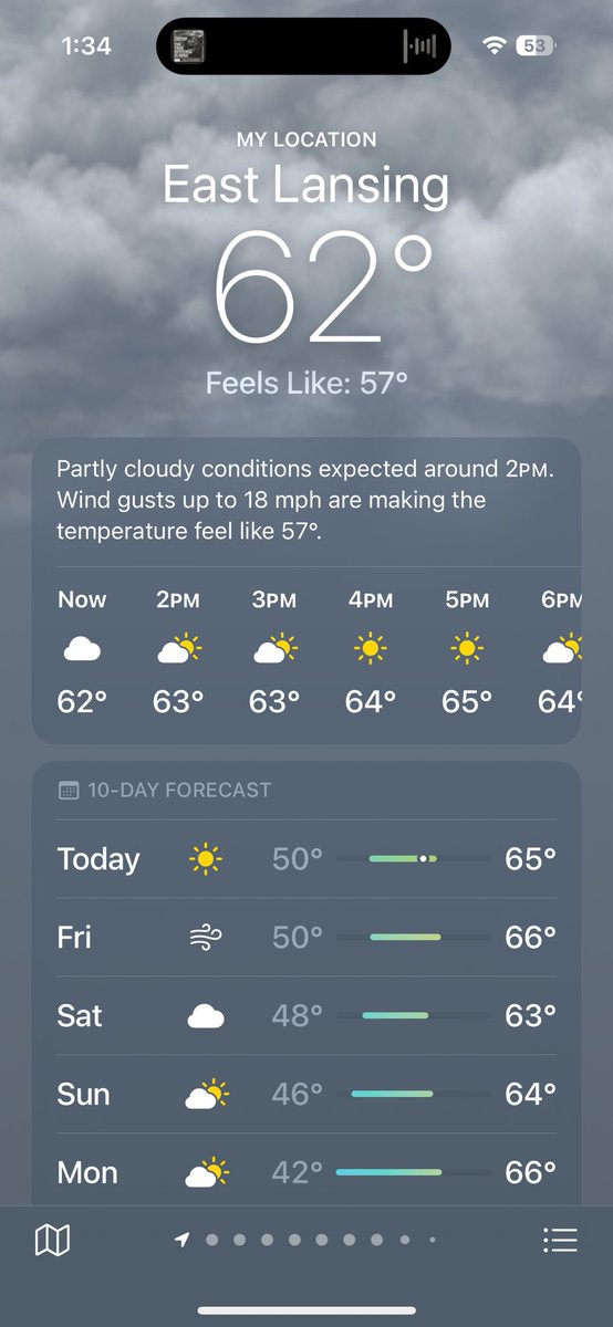 I get really excited thinking about this weather