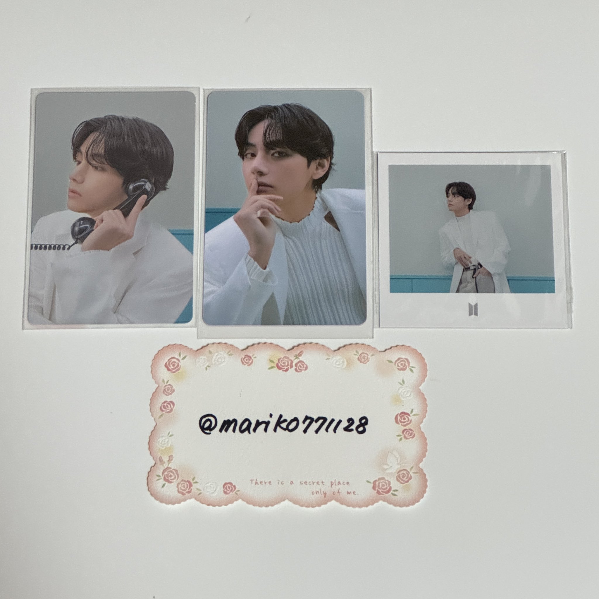 bts テテ　　Weverse pvc トレカ 公式】BTS V solo Album Layover テテ weverse 購入 特典 PVC