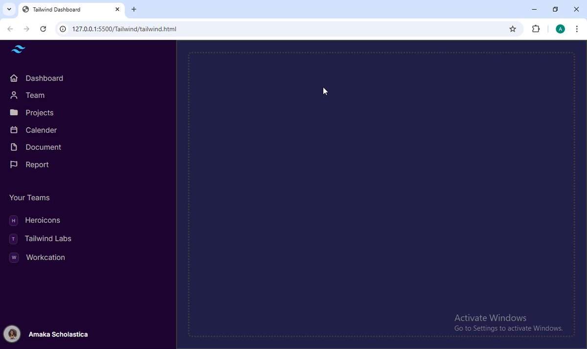 perpetualschola's tweet image. Day 27-29 with @devanddesignhq 🚀
I hit a major milestone: I'm building UIs!
To master my skills, I built this login form and a dashboard layout from Tailwind library. It's so rewarding to see my code come to life.
#buildinpublic #UIDeveloper #Frontend #WebDev #TailwindCSS