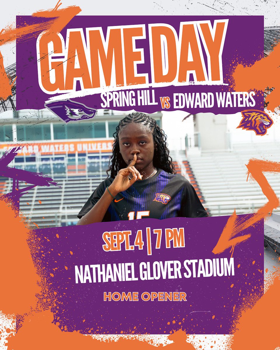 Home Opener in the Jungle!! 🧡💜⚽️

📅: Sept 4th
🆚: SHC 
⏰: 7:00 PM 
📍: Jacksonville, Fla.
🏟️: Nathaniel Glover Stadium