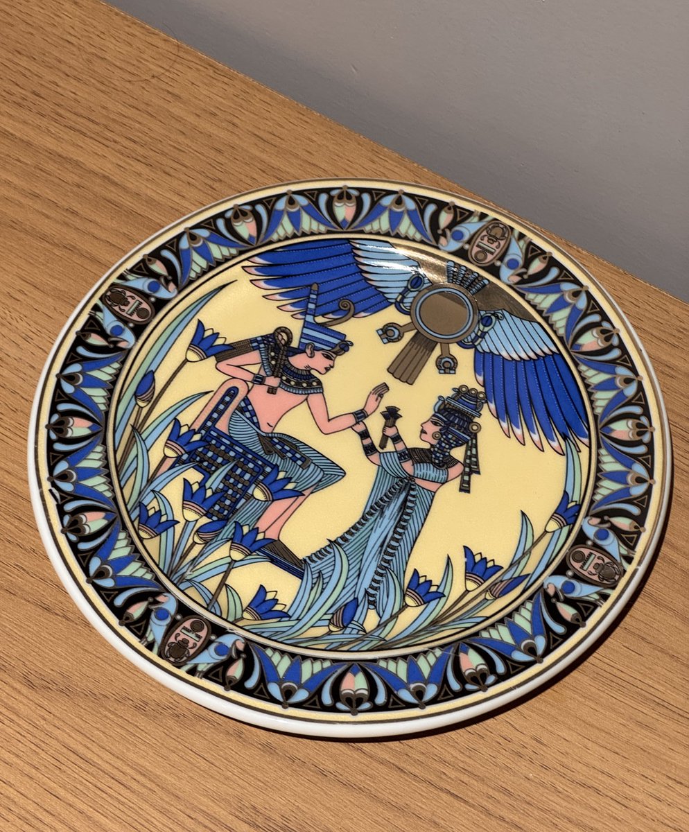 I cleaned it and i think it looks really pretty i wish i had a stand to put it up